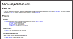 Desktop Screenshot of chrisbenjaminsen.com