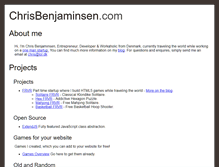 Tablet Screenshot of chrisbenjaminsen.com